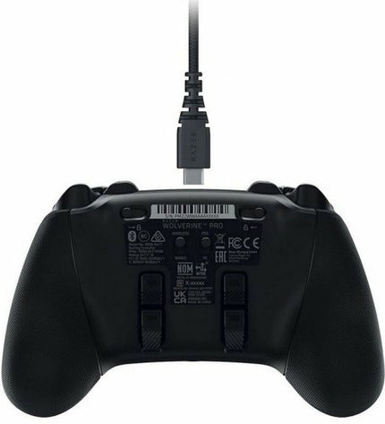 Black Razer remote control for plug-and-play gaming consoles, designed for easy wireless operation and sleek electronic use.