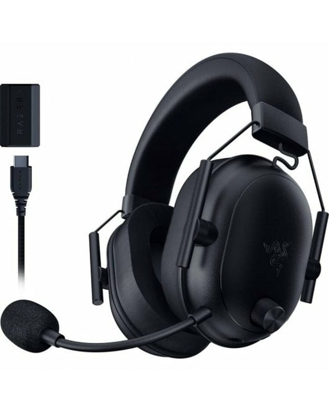 Razer RZ04-04960100-R3M1 gaming headset with microphone for plug-and-play consoles, black with adjustable headband and ear cups