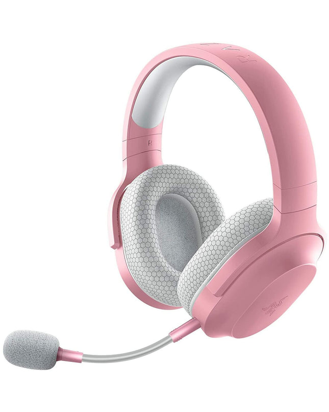 Razer Barracuda X gaming headset with microphone, black over-ear design, for plug-and-play gaming on consoles and electronics.