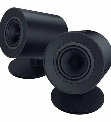Razer Bluetooth portable speaker for gaming and electronics, compact design with control buttons visible on the front.