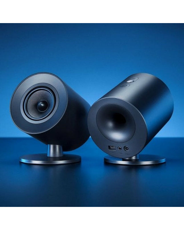 Portable Razer Bluetooth speaker for gaming, with compact design and easy plug-and-play connection, ideal for gaming consoles.