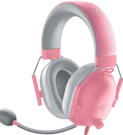 Razer Blackshark V2 X gaming headset with microphone, over-ear design, wired connection, suitable for consoles and gaming.