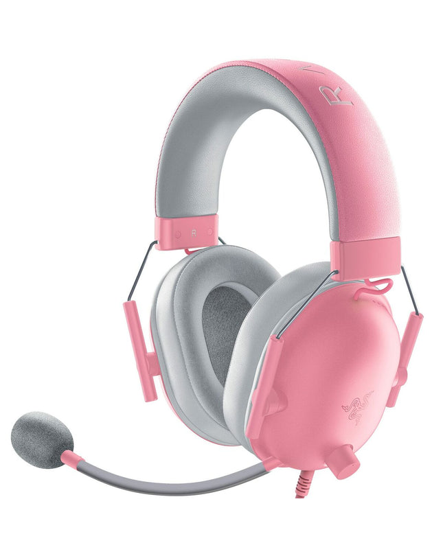 Razer Blackshark V2 X gaming headset with microphone, over-ear design, wired connection, suitable for consoles and gaming.