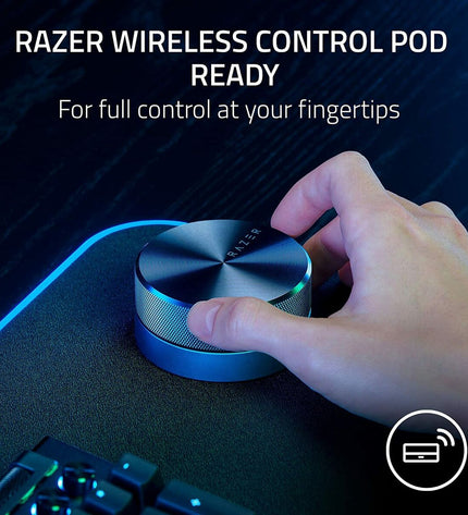 Razer gaming keyboard and mouse set for plug-and-play consoles, featuring sleek black design and illuminated keys