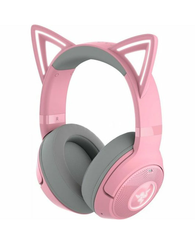 Razer gaming headset with microphone and adjustable headband, designed for plug-and-play consoles and electronic gaming.