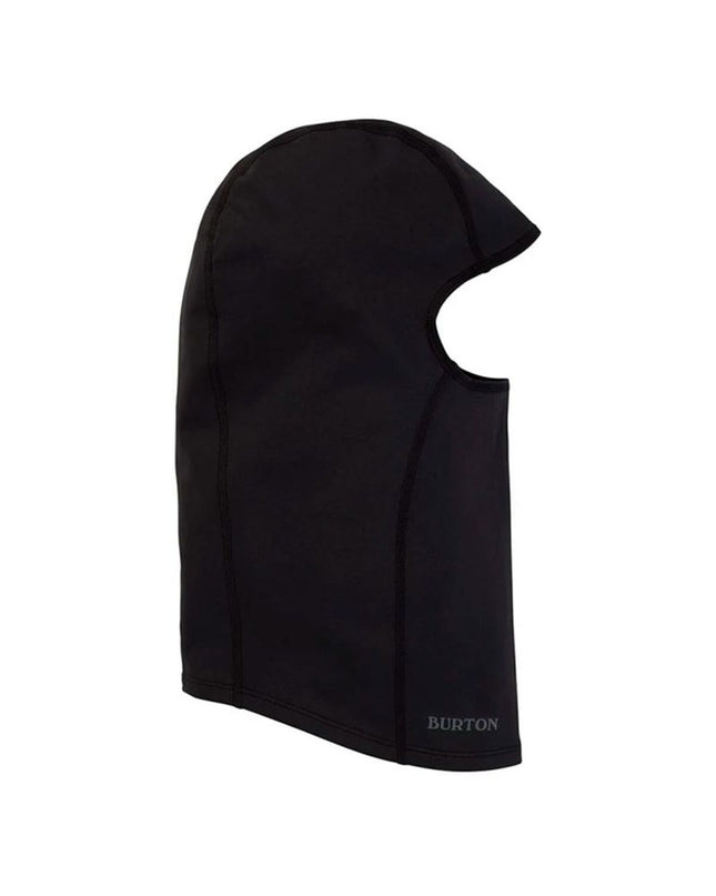 Burton Snowboards Nekwarmer in black, designed for outdoor sports, camping, and hiking, worn around the neck for warmth and comfort.