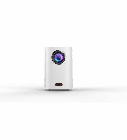 STRONG Q1 Full HD LCD projector displaying a vibrant image with 300 lumens and 1280x720 resolution, suitable for home cinema.