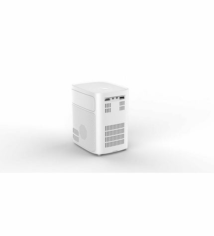 STRONG Q1 Full HD LCD projector displaying a bright, clear image with 300 lumens and 1280x720 resolution for home entertainment.
