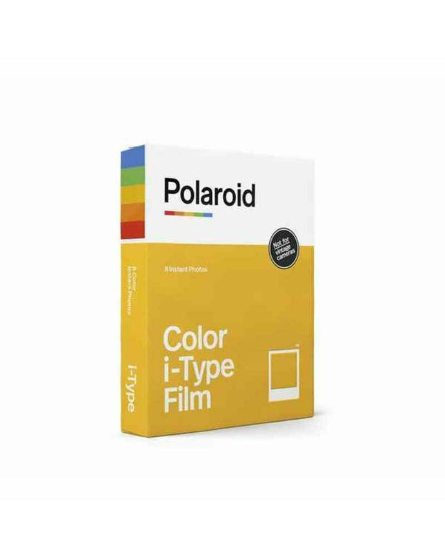 Polaroid i-Type color instant film pack for Polaroid cameras, showing the film packaging with colorful branding.