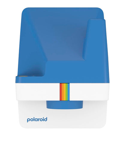 Polaroid Instant Fotocamera 009073 in blauw, compact electronic camera for instant photos, measures 11.2 x 9.4 x 15 cm.