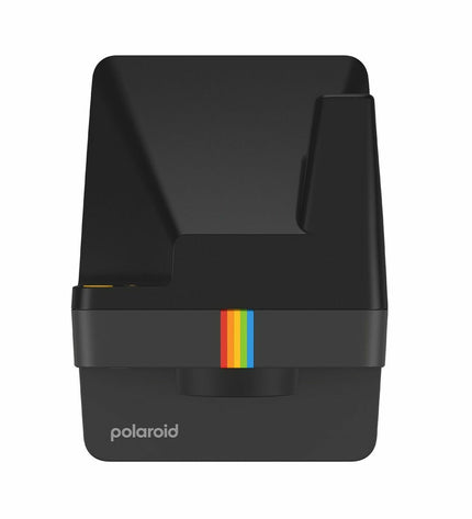 Polaroid Instant Fotocamera model 009095, electronic photography device with lens and viewfinder, in a close-up shot.