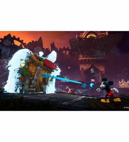 Just For Games Disney Epic Mickey Rebrushed Switch videogame cartridge for electronic plug-and-play console, featuring Disney characters.
