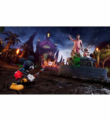 Nintendo Switch Disney Epic Mickey Rebrushed video game by Just For Games, featuring colorful game cover art with characters and artwork.