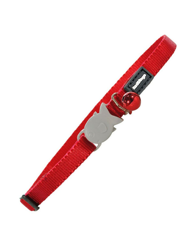 Red Dingo cat collar in red, adjustable from 20 to 32 cm, featuring a stylish and comfortable design for cats.