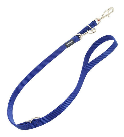 Red Dingo dark blue dog leash, 2.5 x 200 cm, durable nylon for walking and training pets.