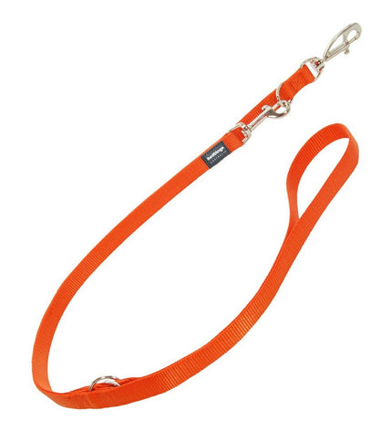 Red Dingo orange dog leash 2.5x200 cm with durable nylon material, suitable for walking and training pets.