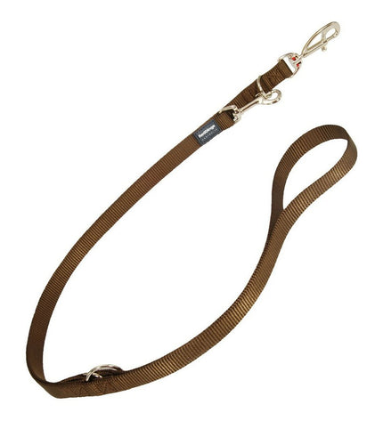Red Dingo brown dog leash, 2.5 x 200 cm, with sturdy design, suitable for walking and training dogs.