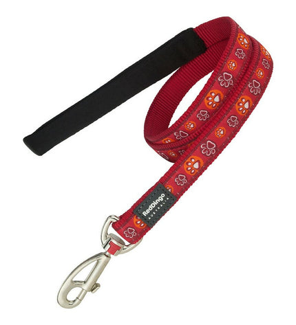 Red Dingo dog harness in red, adjustable 46-76 cm, with padded straps and secure buckle for comfortable control.