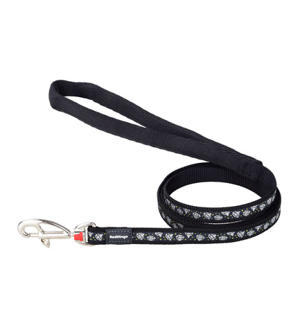 Red Dingo diamond black dog harness featuring red and black fabric with decorative diamond pattern, designed for comfortable dog walking.