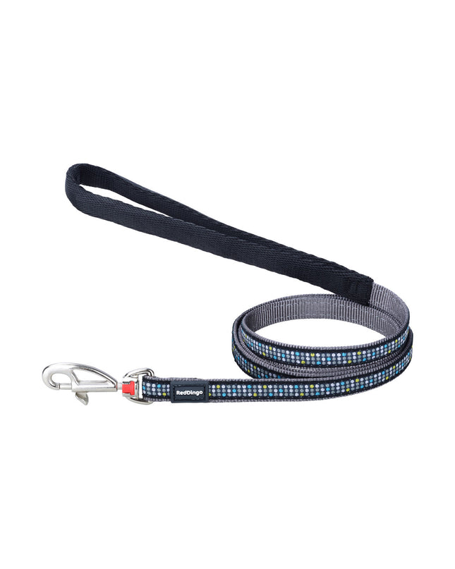 Red Dingo cat harness in cool gray, adjustable for cats from 21-35 cm, made for comfortable pet control.