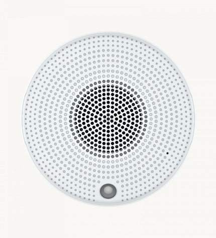 Axis 02838-001 Wit 7W speaker, compact audio device from Axis electronics, showing the front grille and control panel.