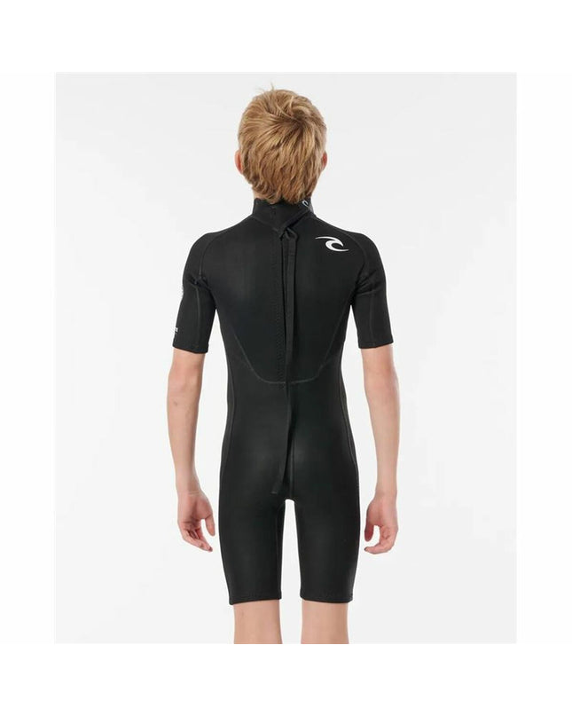Black Rip Curl Freelite spring wetsuit for kids and men, neoprene water sports wetsuit with lightweight design for outdoor watersports.