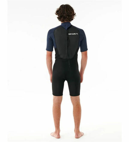 Multicolored Rip Curl Omega 2mm neoprene spring wetsuit for watersports, with a snug fit and flexible design.