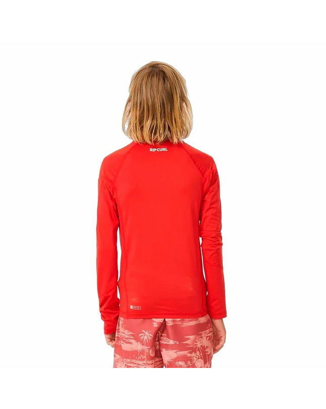 Rip Curl Wave Upf long-sleeve sport t-shirt for watersports, featuring a wave design and UV protection, ideal for outdoor activities.