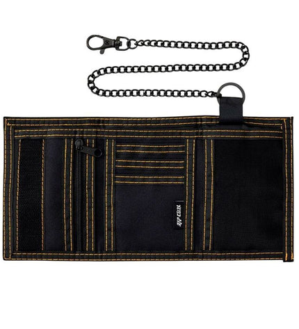 Blue Rip Curl Kids Chain surf wallet featuring a compact design with card slots, ideal for young surfers on the go.