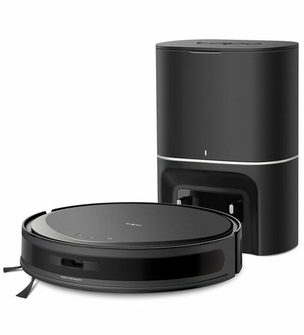 TP-Link TAPO RV20 MAX PLUS 45W steel vacuum cleaner for home cleaning, showing its sleek design and power cord.