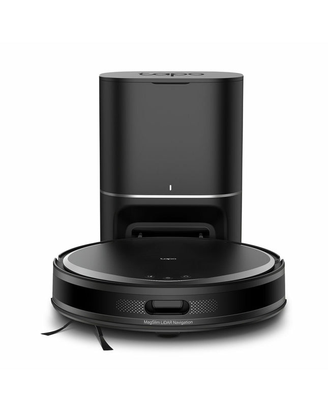 TP-Link TAPO RV20 MAX PLUS 45W steel cordless vacuum cleaner for home cleaning, with a sleek design and dust container.