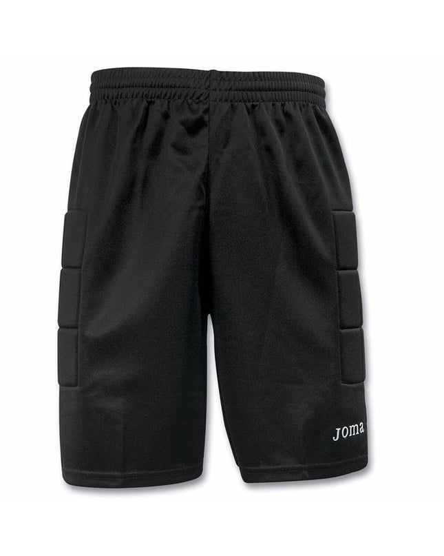 Joma Sport Voetbal Keeper's Broek Protec Portero in black with padded knee areas, designed for soccer goalkeepers.