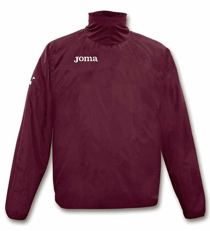 Children's Joma Sport jacket for outdoor activities, lightweight sportswear in bright blue with logo details.