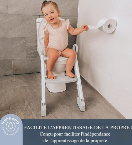 Toilet reducer - DREAMBABY - STEP-UP - Toilet training seat - 2-position adjustable - Aqua