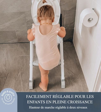 Toilet reducer - DREAMBABY - STEP-UP - Toilet training seat - 2-position adjustable - Aqua