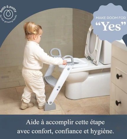 Toilet reducer - DREAMBABY - STEP-UP - Toilet training seat - 2-position adjustable - Aqua