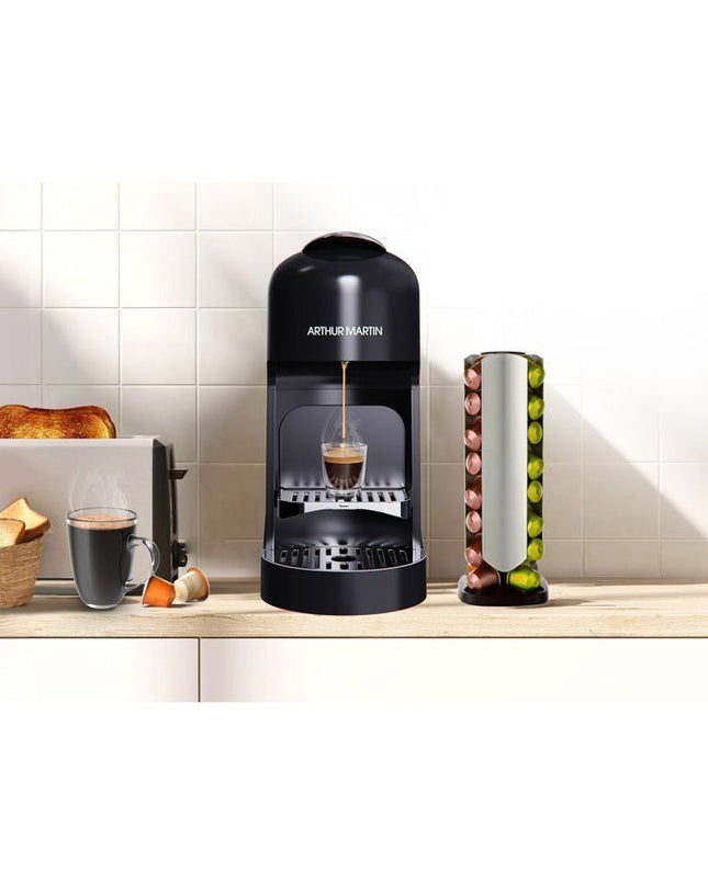 Capsule koffiemachine - ARTHUR MARTIN - AMN230N - Espresso & Lungo - 1400 W - Zwart