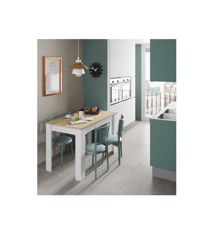LILIAN dining table L109 x W67cm - White / Wood