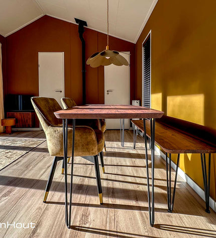 Stoel Tower Living Lenno - forest green - 2 stuks - showroommodel