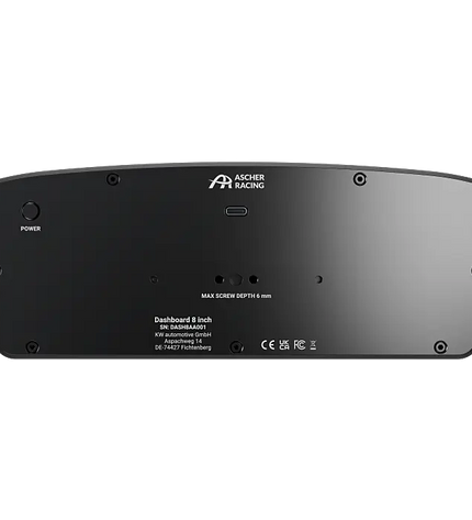 Ascher Racing 8" Dashboard