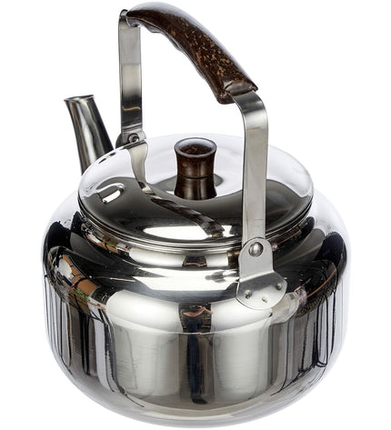 Ibili Pava stainless steel coffee maker with 1.45L capacity, silver-colored, ideal for home brewing coffee and tea.