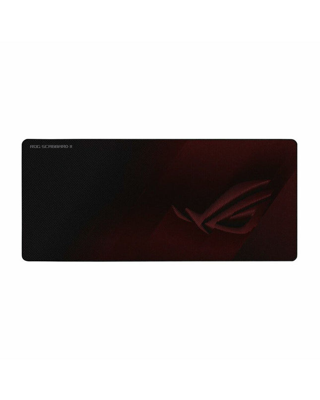 Asus gaming mat 90 x 40 cm in red, designed for electronic plug & play game consoles, with a smooth surface for gaming.