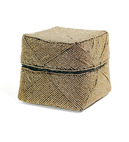 The Beaded Basket - Gold - L