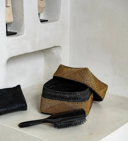 The Beaded Basket - Gold - L