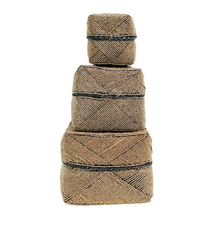 The Beaded Basket - Gold - L