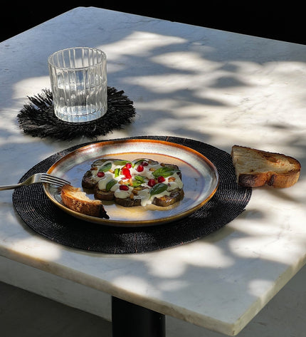 The Beaded Placemat - Black