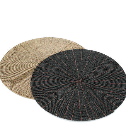 The Beaded Placemat - Black
