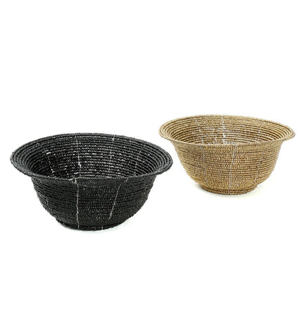 The Beaded Bowl Low - Gold - S
