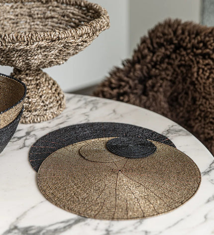 The Beaded Coaster - Black