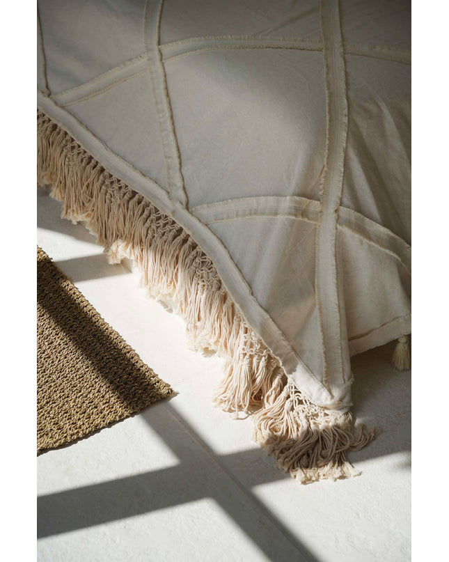 De Berber bedsprei - naturel